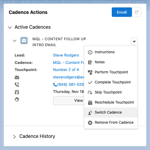 Cadence-Actions_Actions-Dropdown-Switch-Cadence.png