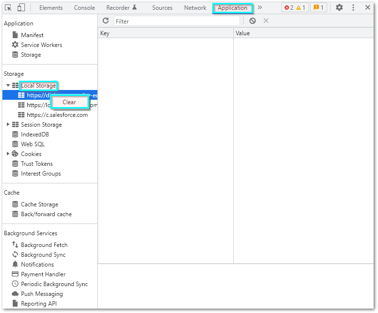 How to clear local storage in Chrome CONQUER Support